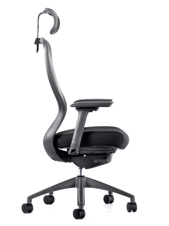 ErgoAction Action Chair VX Офис Стол С Регулируеми Подлакътници Черен / Черен