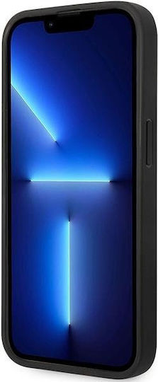 BMW Leather Quilted Back Cover Δερματίνης / Πλαστικό Μαύρο (iPhone 14 Pro)