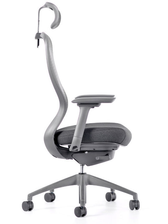 ErgoAction Action Chair VX Καρέκλα Γραφείου με Ρυθμιζόμενα Μπράτσα Grey / Σκούρο Γκρι