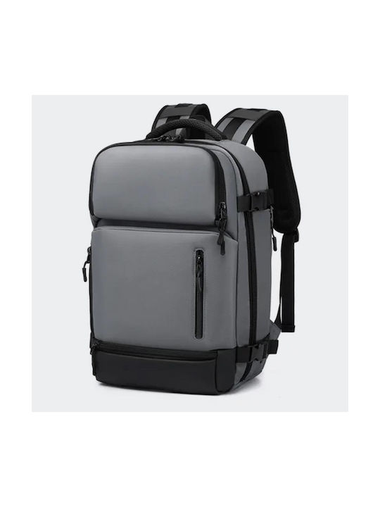 Ozuko Männlich Stoff Rucksack Gray 21.7Es