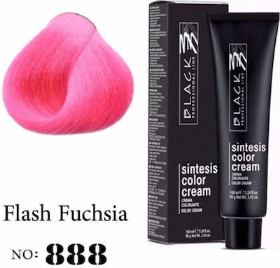 Black Professional Line Sintesis Color Cream Hair Dye F888 Flash Fuchsia 100ml