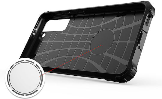 Hurtel Hybrid Armor Back Cover Plastic / Silicone Blue (Galaxy S23 Ultra)