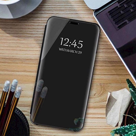 Hurtel Clear View Book Plastic Negru (Galaxy S23+)