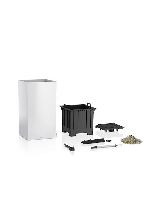 Lechuza Premium Canto Led Самополивен Саксия Пластмаса 40x40x76см.