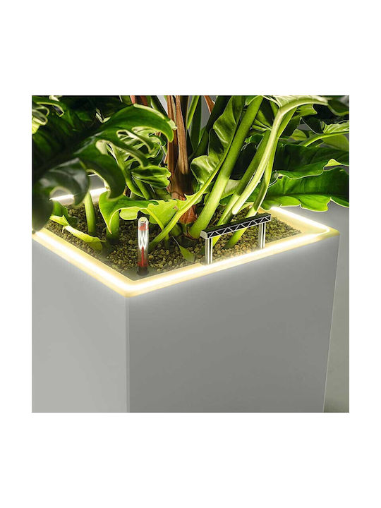 Lechuza Premium Canto Led Самополивен Саксия Пластмаса 40x40x76см.