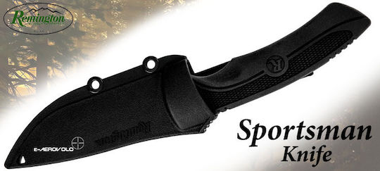 Remington Sportsman Fixed Blade Large Μαχαίρι Μαύρο σε Θήκη