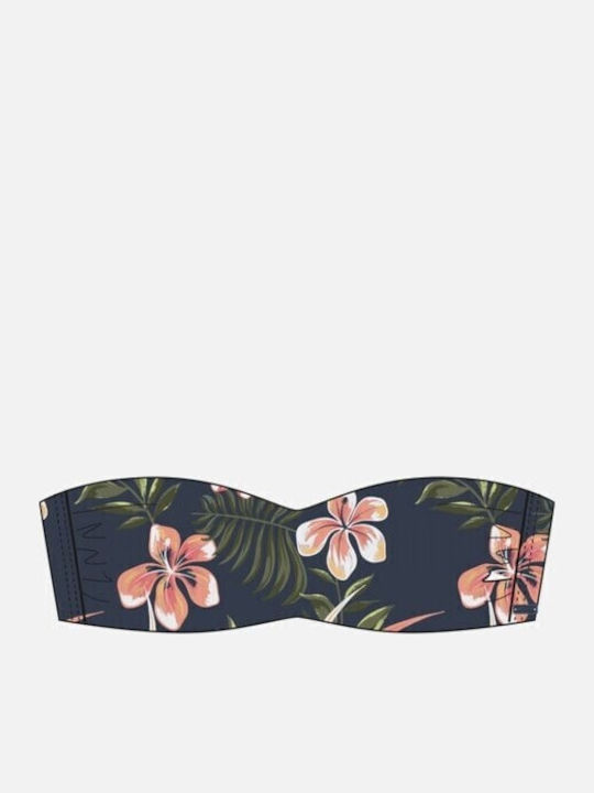 Into The Sun Set Bikini Floral Albastru marin