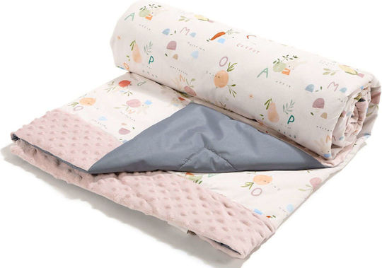La Millou ABC Fruits Blanket 170x145cm in Beige color