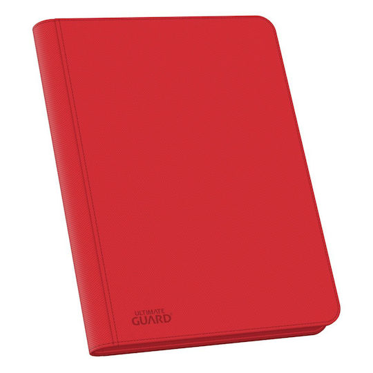 Ultimate Guard 8-Pocket Zipfolio XenoSkin Pro- Binder 4-Pocket Standard Size Red UGD010435
