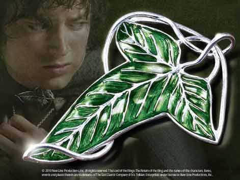 The Noble Collection Badge The Lord of the Rings Elven Leaf Brooch Lord of the Rings