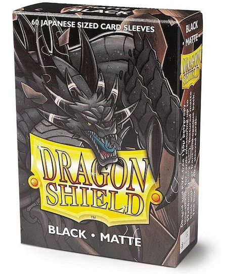 Dragon Shield Japanese Matte Deck Protectors Card Sleeves Japanese Size 60pcs Black 60pcs Black