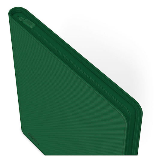 Ultimate Guard 12-Pocket Zipfolio (Quadrow) Pro- - XenoSkin Binder 12-Pocket Standard Size Green UGD010469