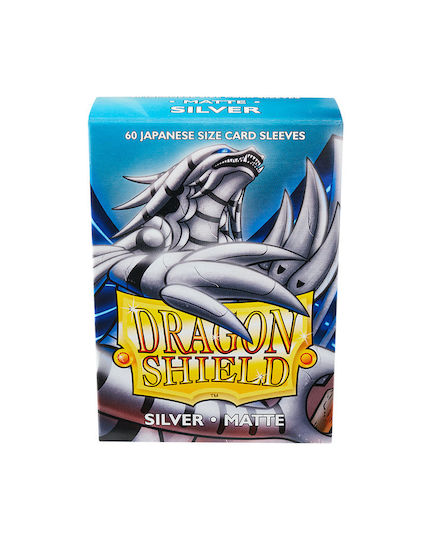 Dragon Shield Game Accessory Dragon Shield Japanese Small Size Matte Silver 60τμχ ART