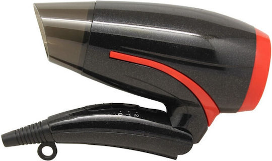 Rosberg R51100H Πιστολάκι Μαλλιών 1400W Μαύρο/Κόκκινο