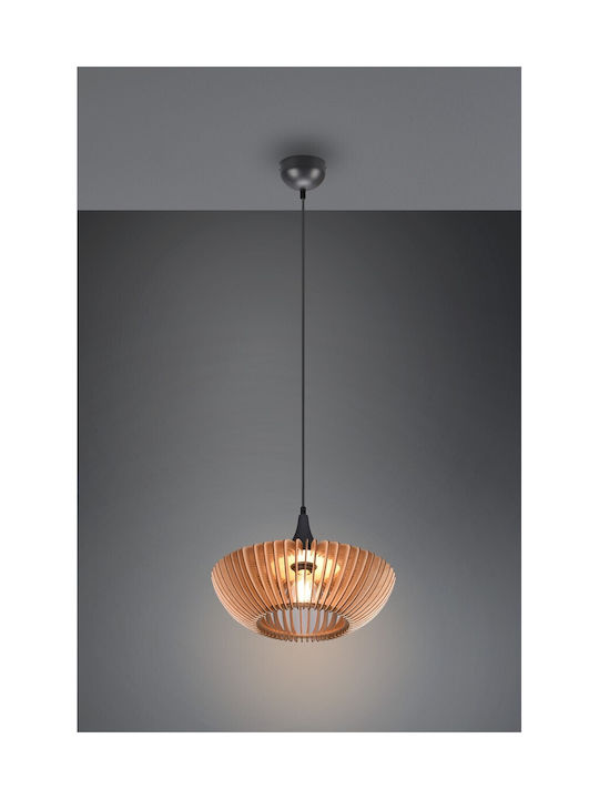 Trio Lighting Colino Μοντέρνο Κρεμαστό Φωτιστικό Μονόφωτο με Ντουί E27 σε Μπρούτζινο Χρώμα