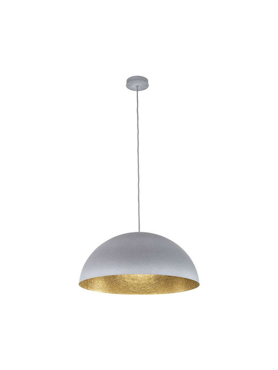 Sigma Sfera Pendant Light Single-Light Bell for Socket E27 Gray