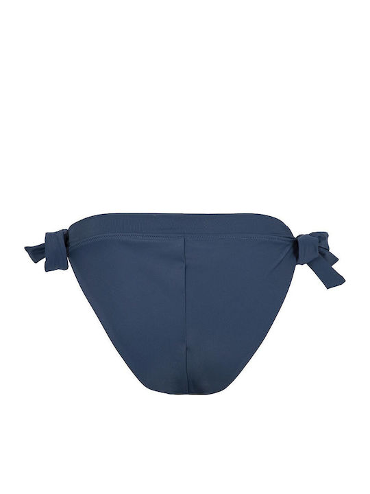 Bikini Slip Cu Dantelă Albastru