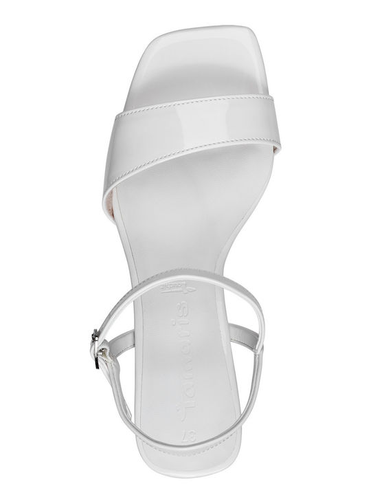 Sandals from Patent Leather White