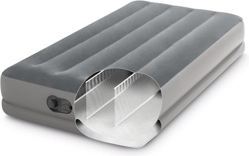 Intex Inflatable Single Air Mattress with Integrated Pump Dura-Beam Prestige 191x99x30cm