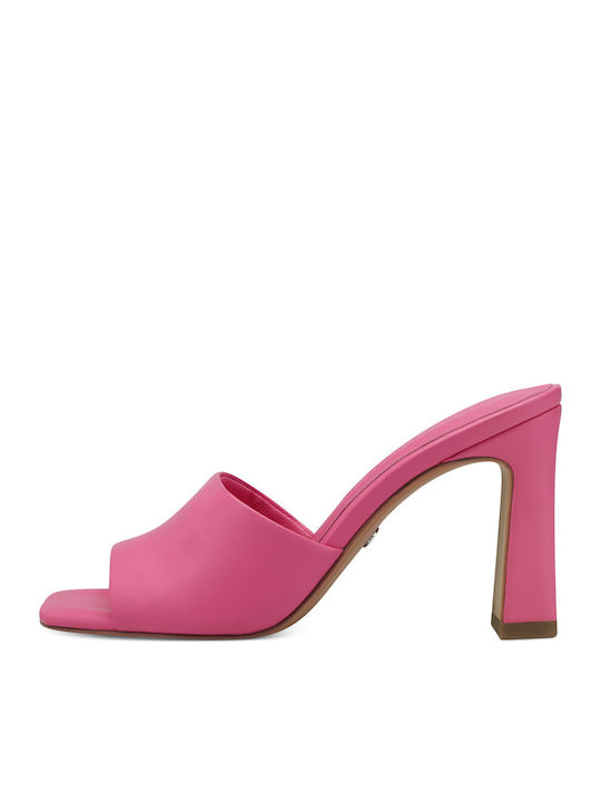 Mules with Chunky High Heel Candy