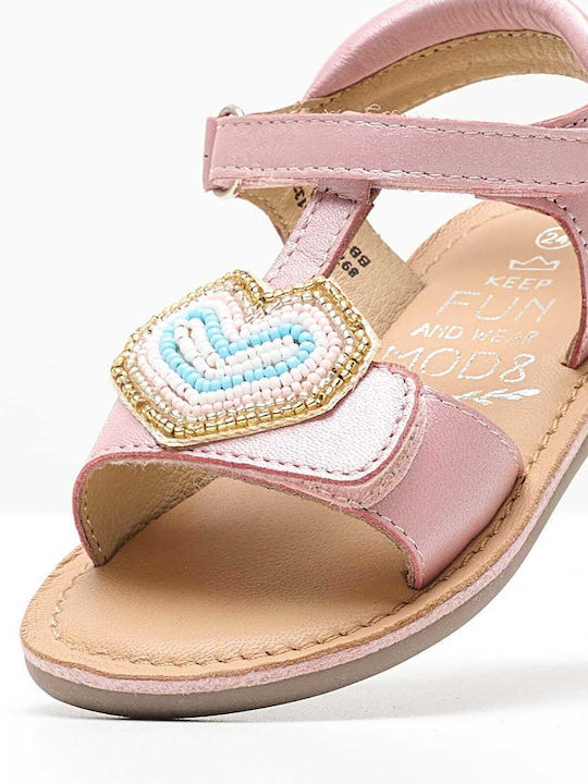 Kids Flip Flops & Sandals Cloonimals Pink Leather Mood