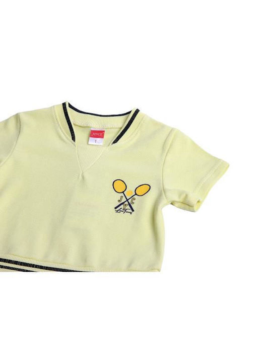 Joyce Kids Dress Short Sleeve Yellow