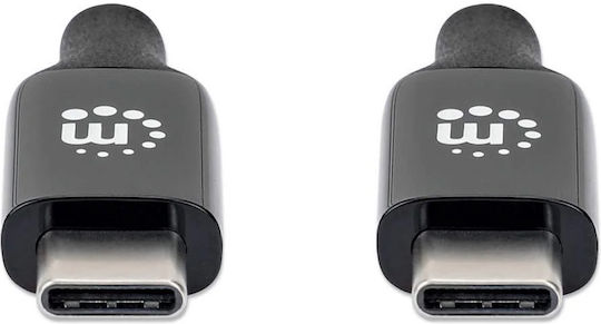 Manhattan USB 3.1 Kabel USB-C männlich - USB-C 60W Schwarz 5m (355971)