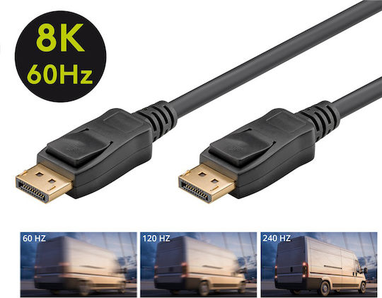Goobay Cable DisplayPort male - DisplayPort male 2m Black (61697)