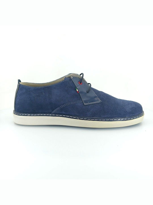 Boxer Men's Suede Casual Shoes Blue