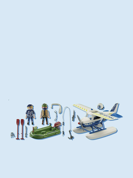 Playmobil Easter Candle Chase of the Smuggler by Police Seaplane for Ages 5 and Up Playmobil