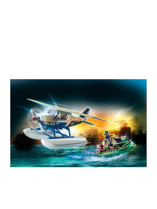 Playmobil Easter Candle Chase of the Smuggler by Police Seaplane for Ages 5 and Up Playmobil