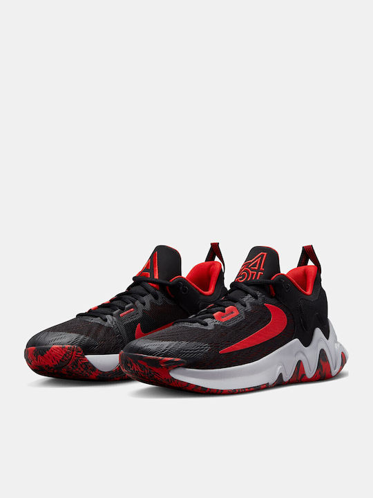 Giannis Immortality 2 Low Basketball Shoes Black / University Red / Wolf Grey