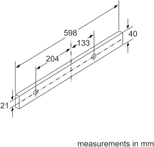 Bosch Συρόμενος Απορροφητήρας 60cm Inox