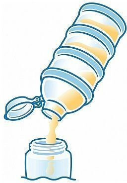 Nuk Milk Powder Doser for 3 Food Servings Blue 1pcs