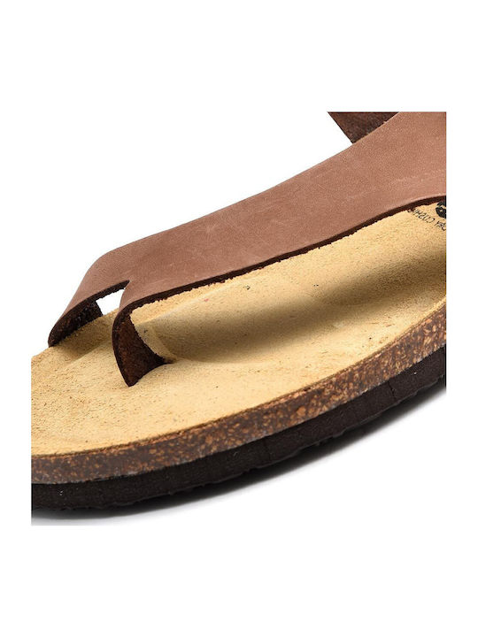 Leather Women's Flat Sandals CASTAGNA