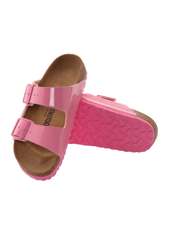 Arizona Women's Anatomic Sandals Patent Candy Pink Narrow Fit
