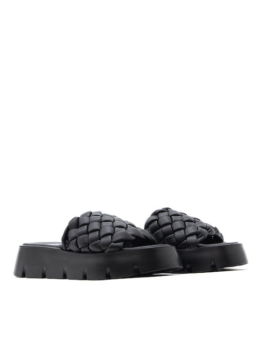 Replay Noemi Damen Flache Sandalen Flatforms in Schwarz Farbe