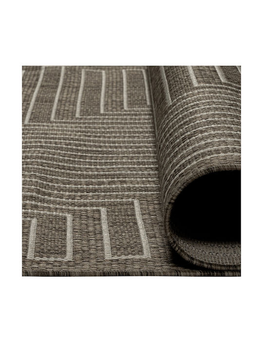 Beauty Home Modern Wicker Bedroom Rugs Set Beige 9766-ΣΕΤ 3pcs