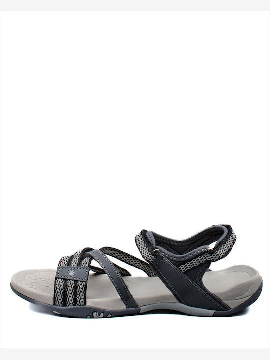 Lumberjack Eftal Damen Flache Sandalen Sportlich in Gray Farbe