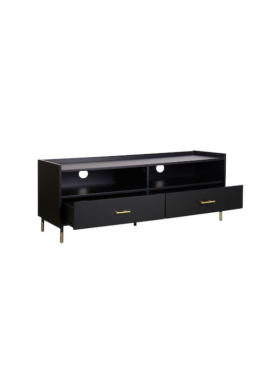TV Stand A-S Tedy Black M120xD40xH46.7cm