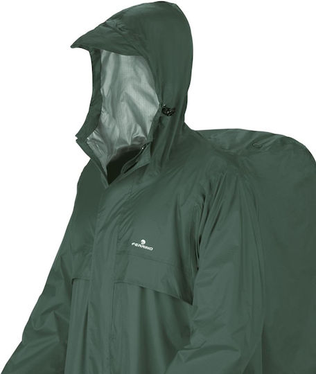 Ferrino Trekker Rain Cape Ripstop Hunting Rainwear Khaki