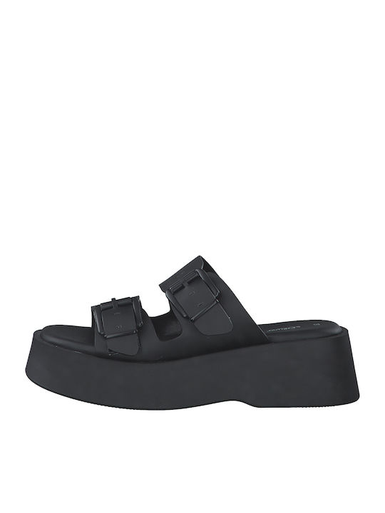 Women's Flat Sandals Flatforms in Black Color