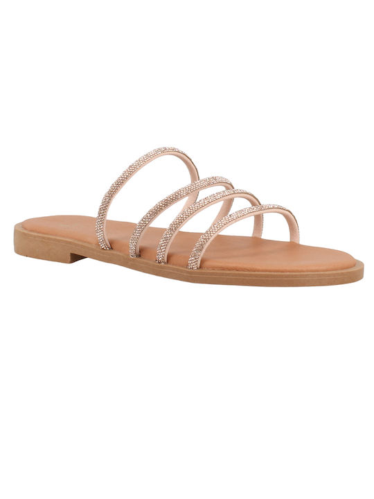 IQ Shoes Women's Flat Sandals Bronze