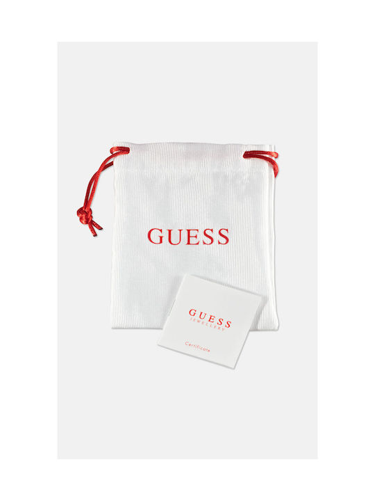 Guess Lovely Halskette mit Design Herz aus Vergoldet Stahl