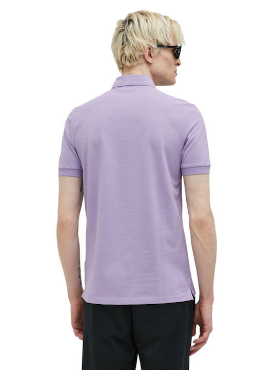 Hugo Boss Dereso232 Men's Short Sleeve Blouse Polo Purple