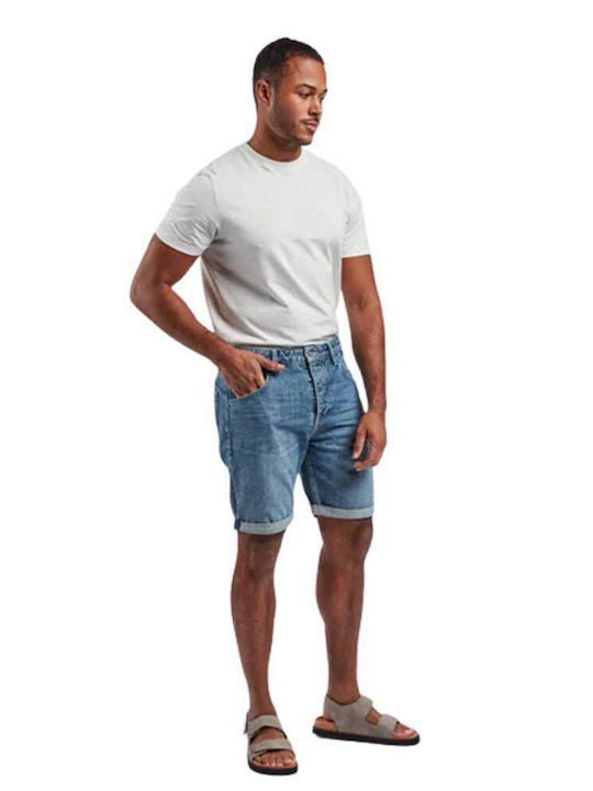 Herrenshorts Jeans Blau