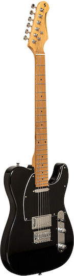 Stagg Set Plus Електрическа Китара Телекастер с SH Конфигурация на Пикапите Черен