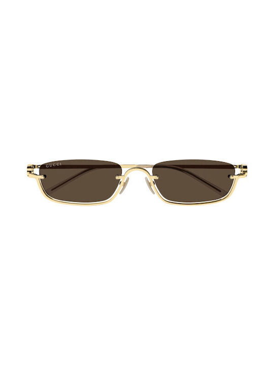 Gucci Sonnenbrillen mit Gold Rahmen und Schwarz Linse GG1278S 001