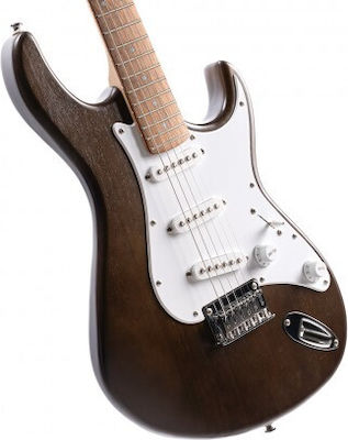 Cort G100 Ηλεκτρική Κιθάρα 6 Χορδών με Ταστιέρα Jatoba και Σχήμα ST Style Open Pore Walnut