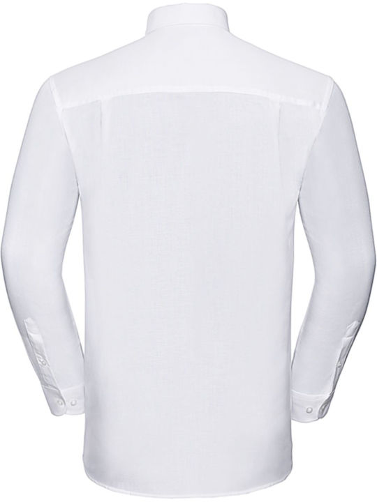 Russell Athletic R-932M-0 Men's Shirt Long Sleeve White